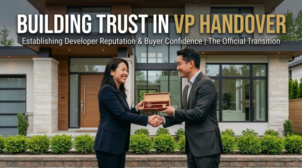4 Costly Habits that Break Your Buyer Trust in VP Handover VP handover moment where developer reputation and buyer trust are first established