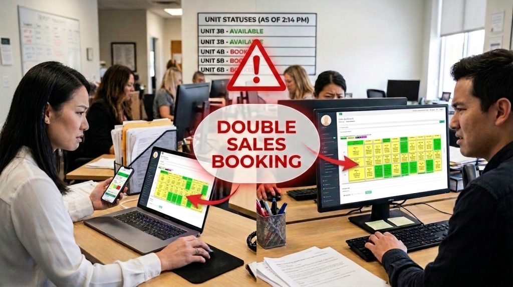 Property Sales Booking Gaps: 5 New AI Solutions for Developers When unit status isn't updated in real time, two property agents, sometimes at two different outlets, can end up selling the same unit within minutes of each other.
