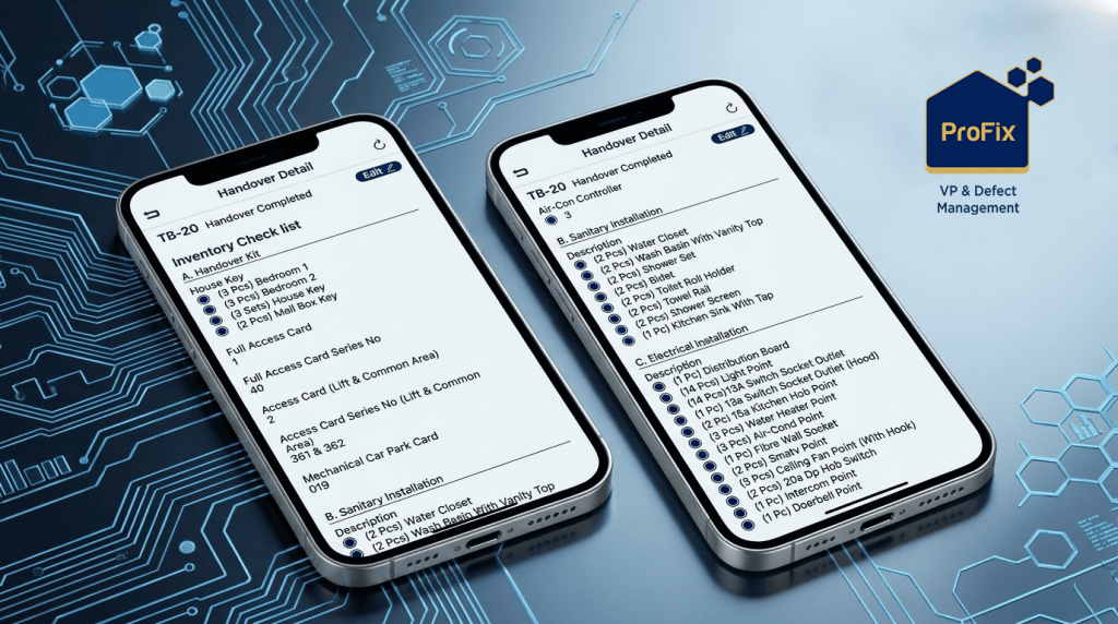What Happens After the Keys? 4 VP & Defect Management Expert Answers VP handover checklist and key collection documented inside ProFix app